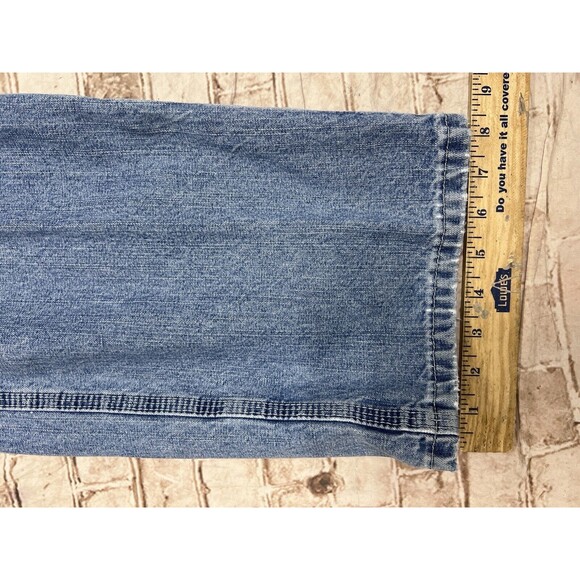 Vintage Y2K Lee Baggy Carpenter Skate Blue Jeans 38x32 "18" Openings JNCO Style - Picture 7 of 8